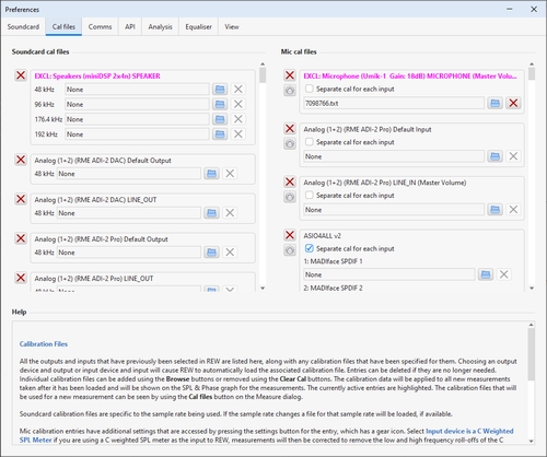 Cal Files Preferences