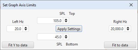 Graph Limits Dialog