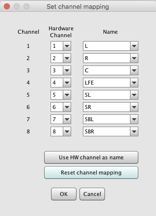 Output mapping button