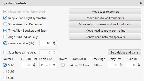 Speaker Controls