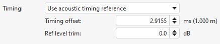 Timing offset control