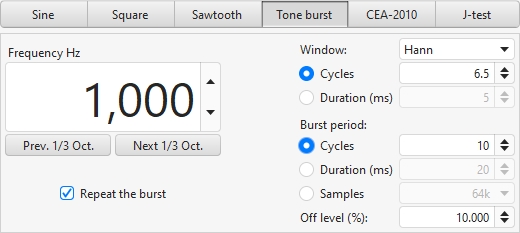 Tone Burst Generator