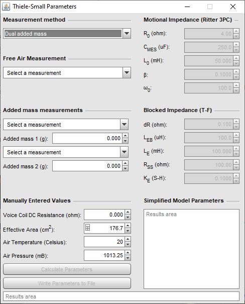 TS Parameters Window