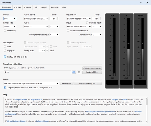 Preferences Panel